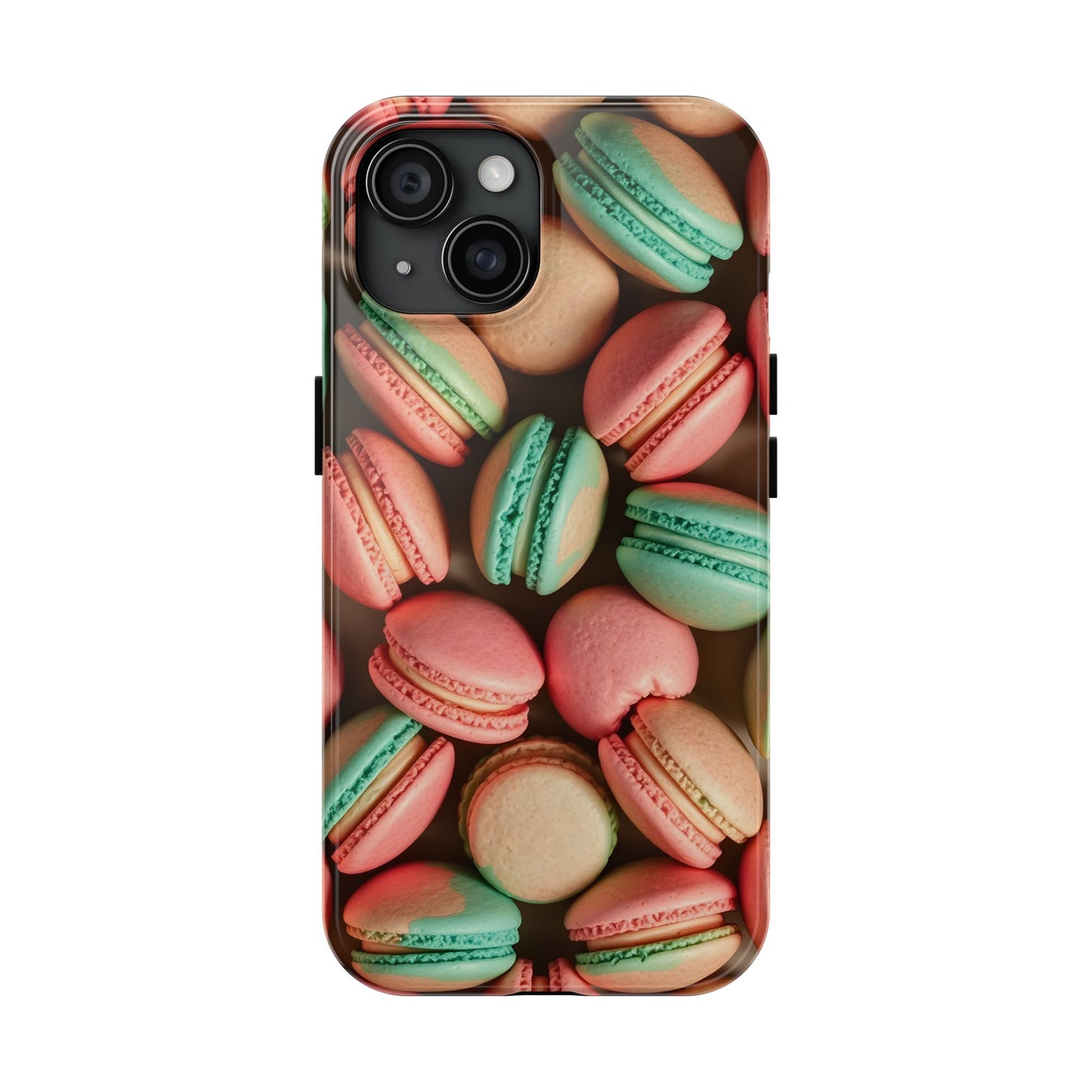 Colorful Tasty Macarons Tough Phone Case - Durable Protection with Sweet Aesthetic - for iPhone