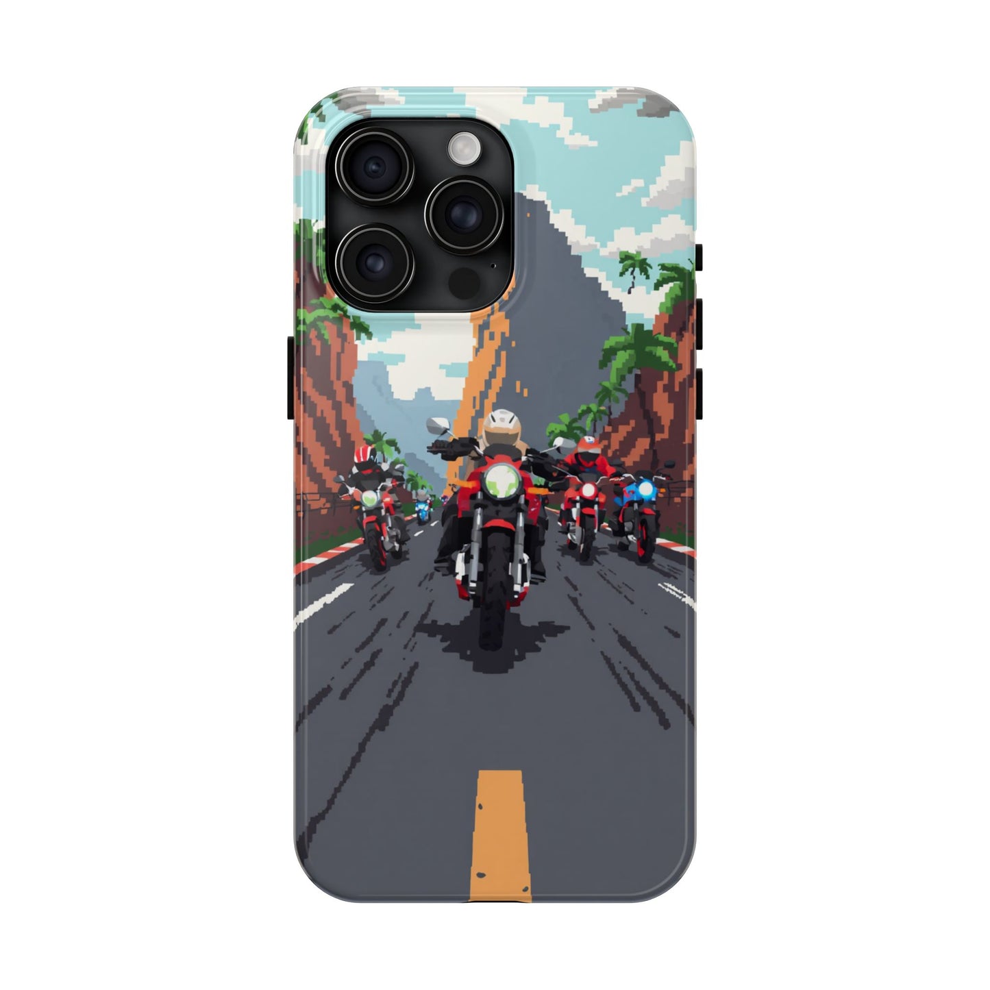 Retro Biker Tough Phone Case - Perfect for Motorcycle Lovers