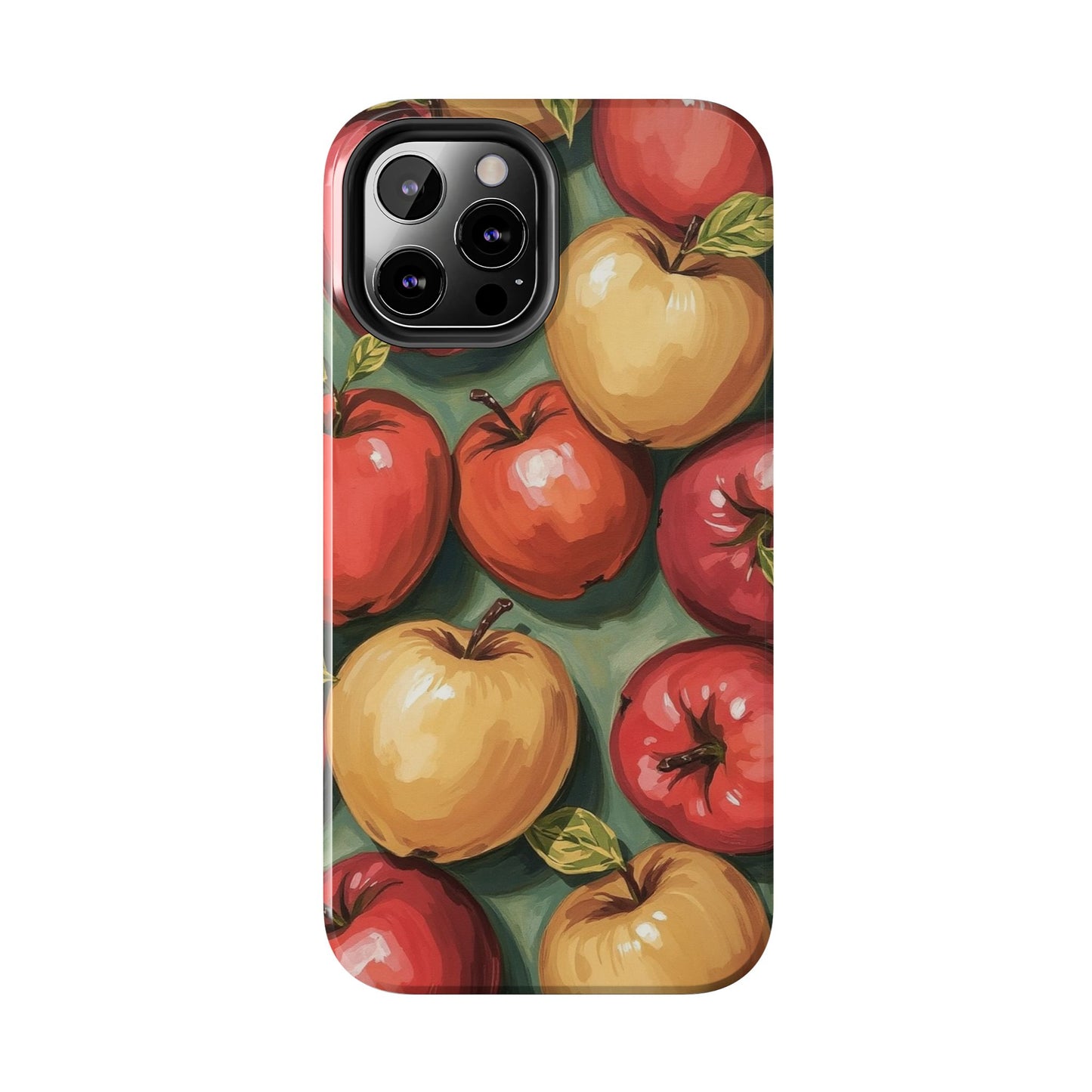 Colorful Painted Apples Art Tough Phone Case - Durable & Stylish Protection - for iPhone