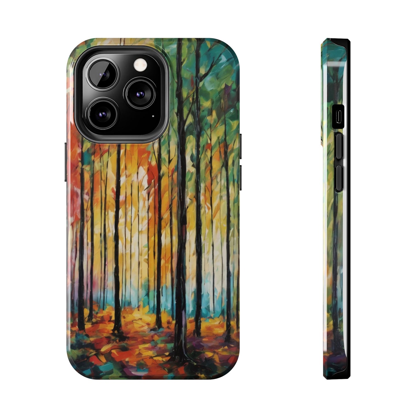 Autumn Forest Tough Phone Case - Colorful Nature Design - for iPhone