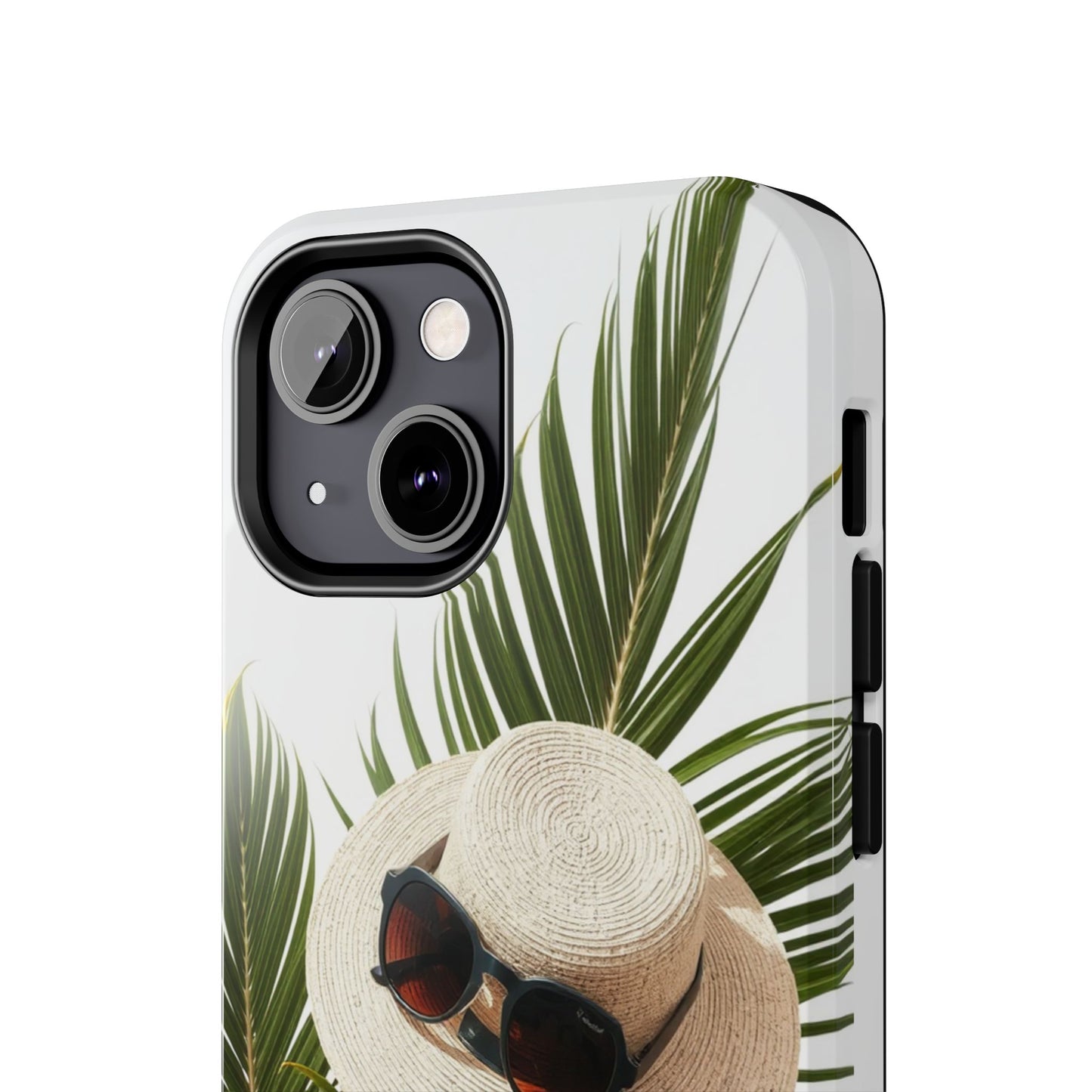Tropical Phone Case - Summer Vibes with Hat & Sunglasses Design