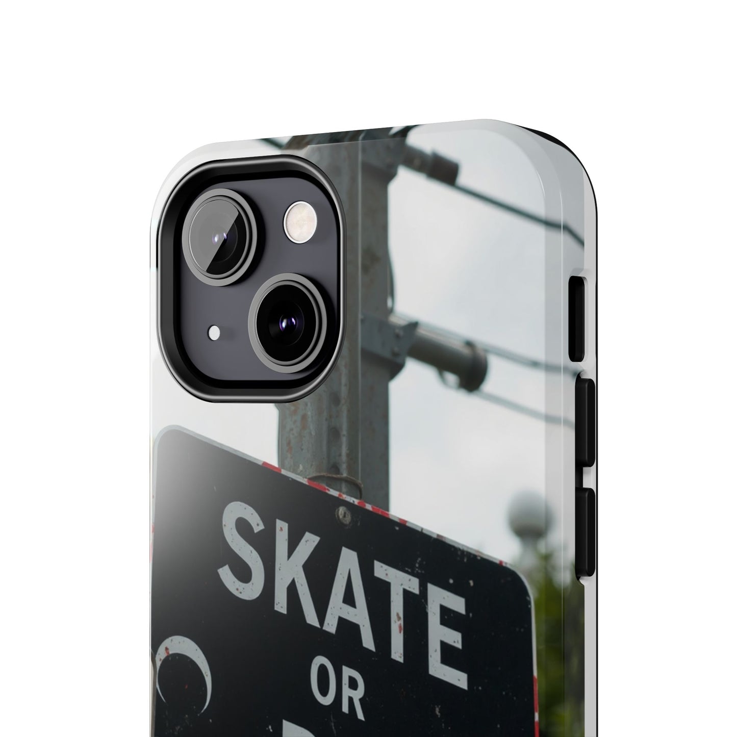 Black Sign Skate or Die Design - Tough Phone Case for iPhone