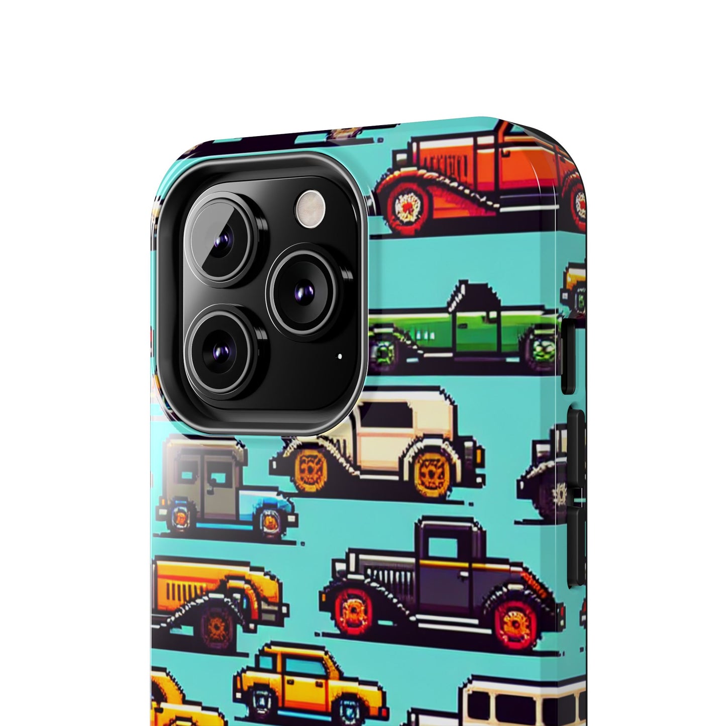 Retro Car Pixel Art Tough Phone Case - Durable & Stylish Protection - for iPhone