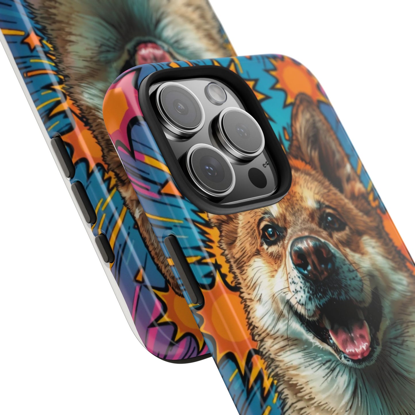Vibrant Corgi Tough Phone Case - Fun Design for Pet Lovers