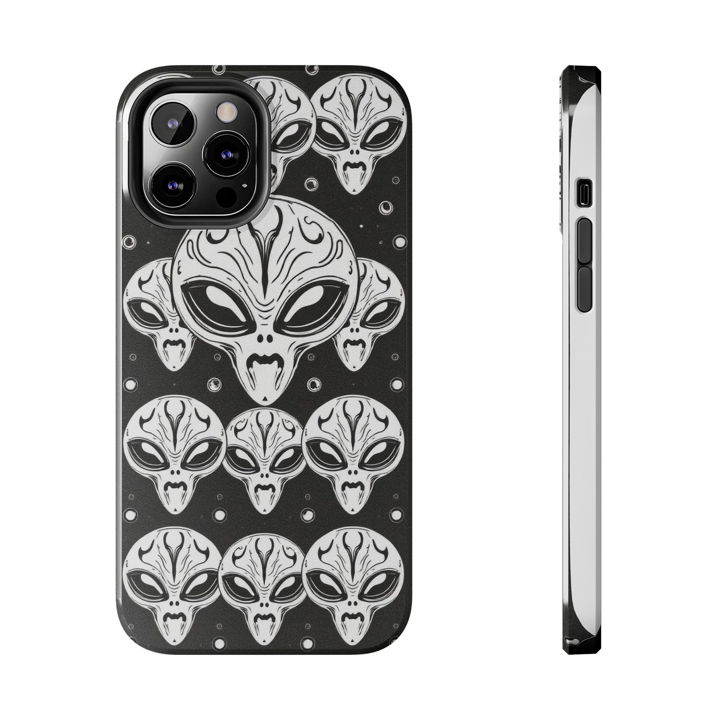 Alien Pattern Tough Phone Case - Durable Protection with Out-of-This-World Design