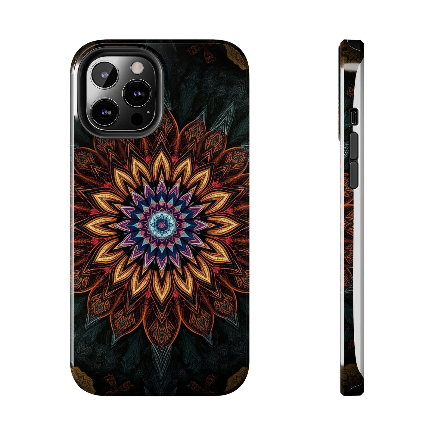 Mystic Mandala Tough Phone Case - Durable Protection with Artistic Design - for iPhone