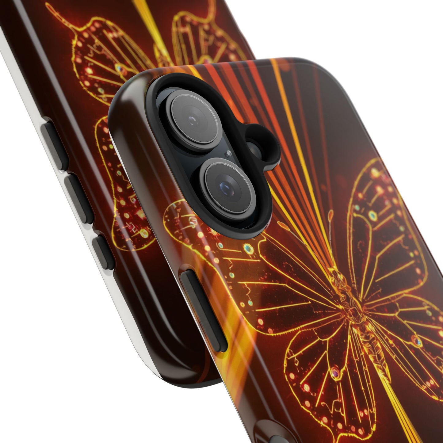 Elegant Butterfly Tough Phone Case - Stylish Protection for Nature Lovers