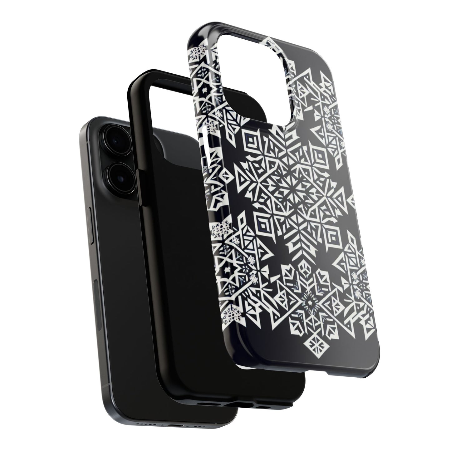 Winter Wonderland Tough Phone Case - Digital Snowflake - for iPhone