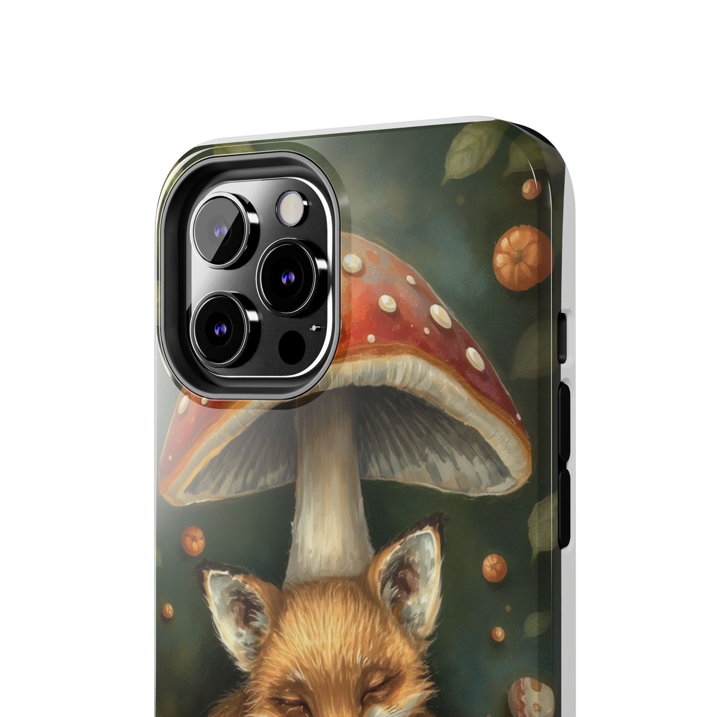 Cute Fox & Mushroom Phone Case - Tough Protective Cover