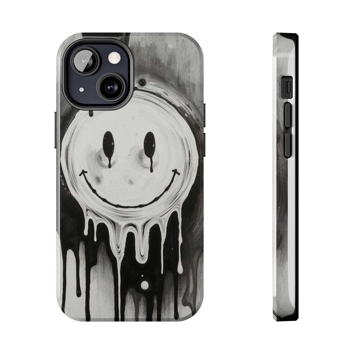 Dripping Smiley Tough Phone Case - Stylish & Durable Protection