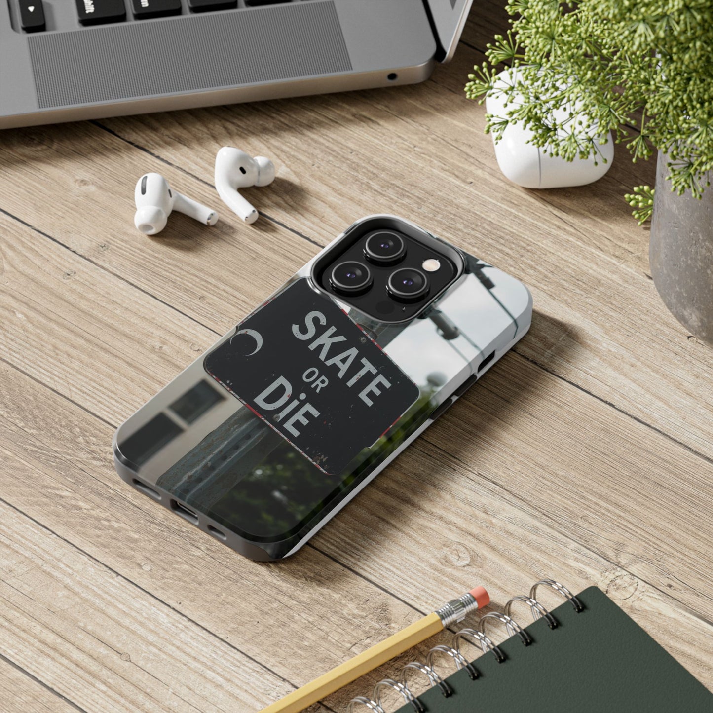 Black Sign Skate or Die Design - Tough Phone Case for iPhone