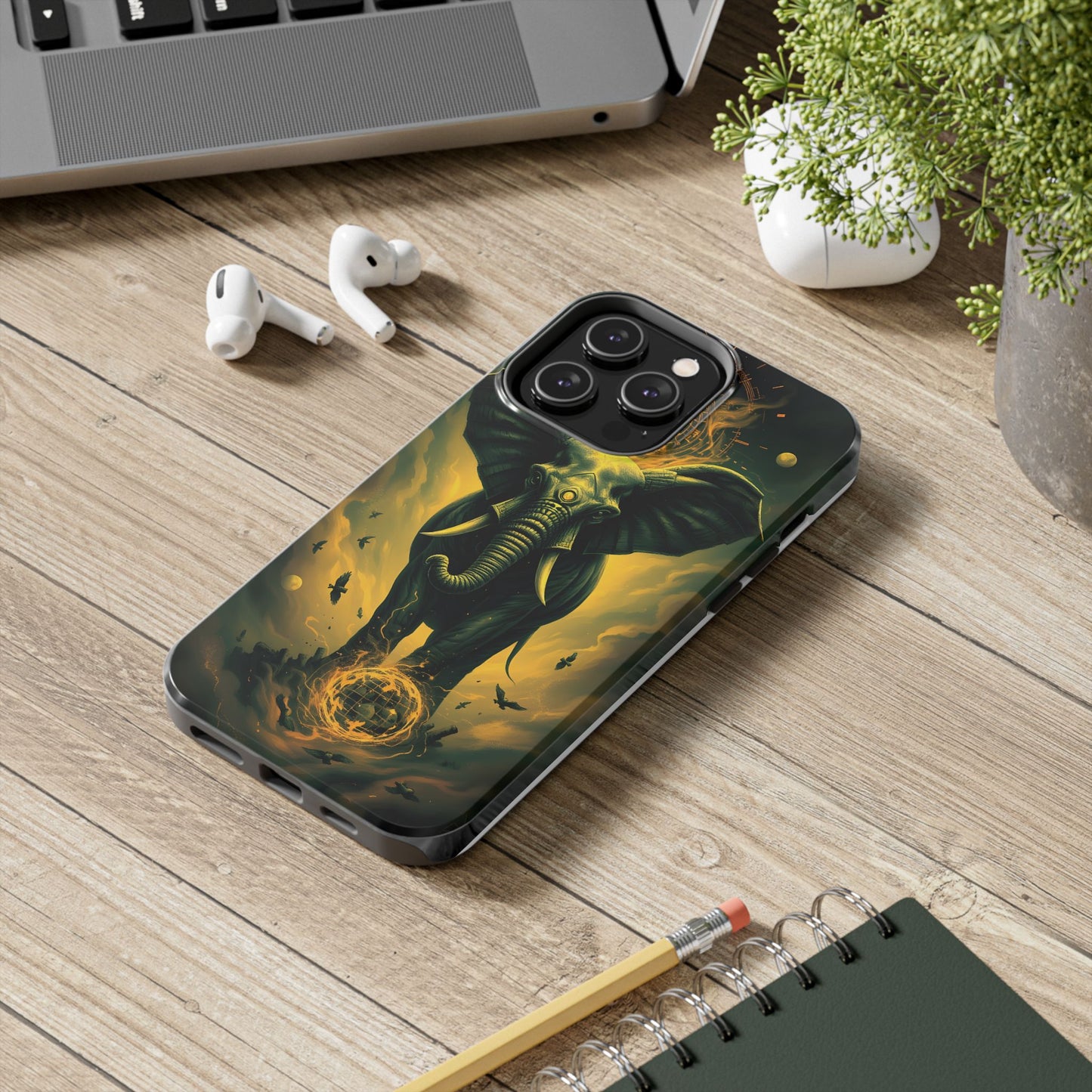 Majestic Elephant Clouds Tough Phone Case - Durable Protection with Bold Design - for iPhone