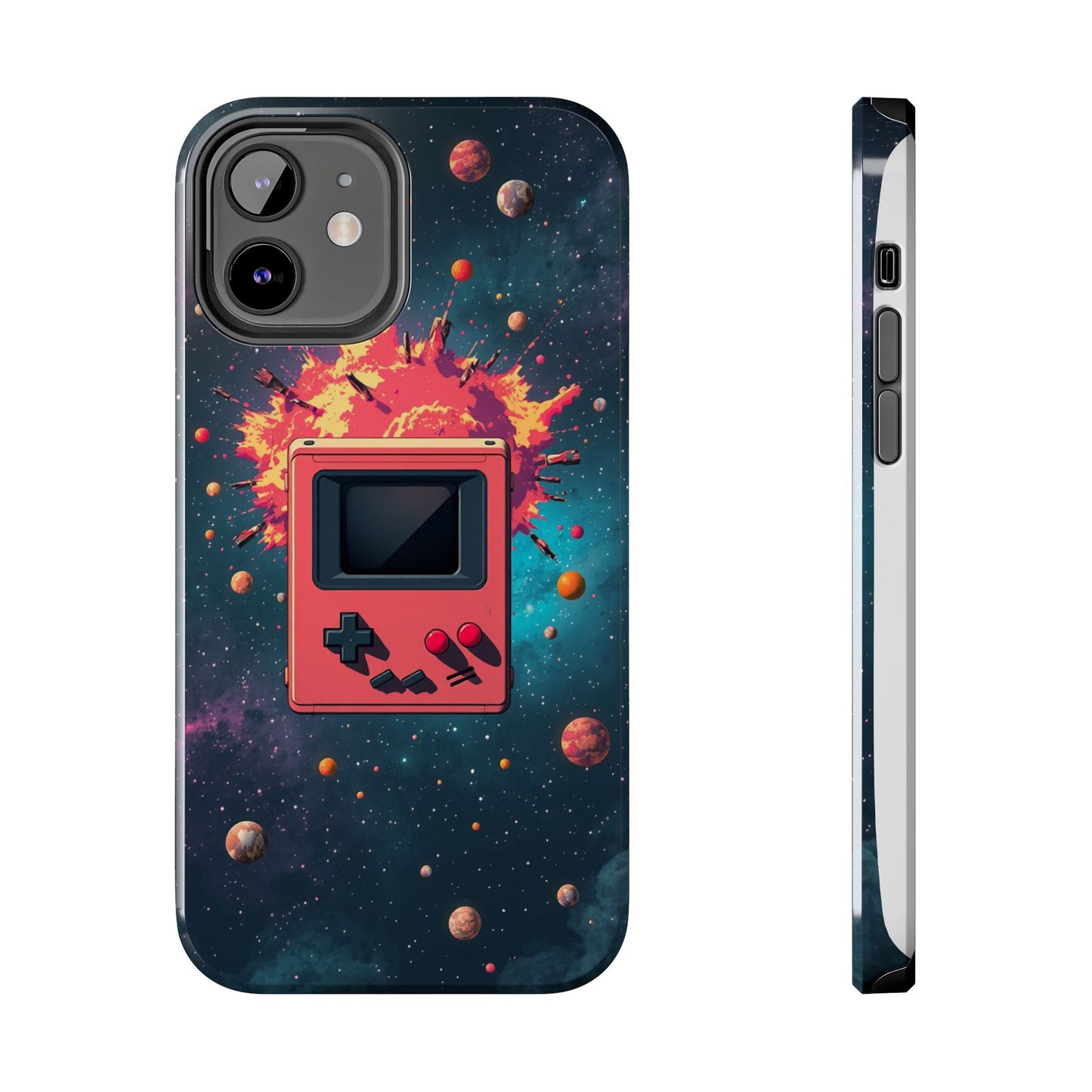 Retro Gaming Tough Phone Case - Space Adventure Design
