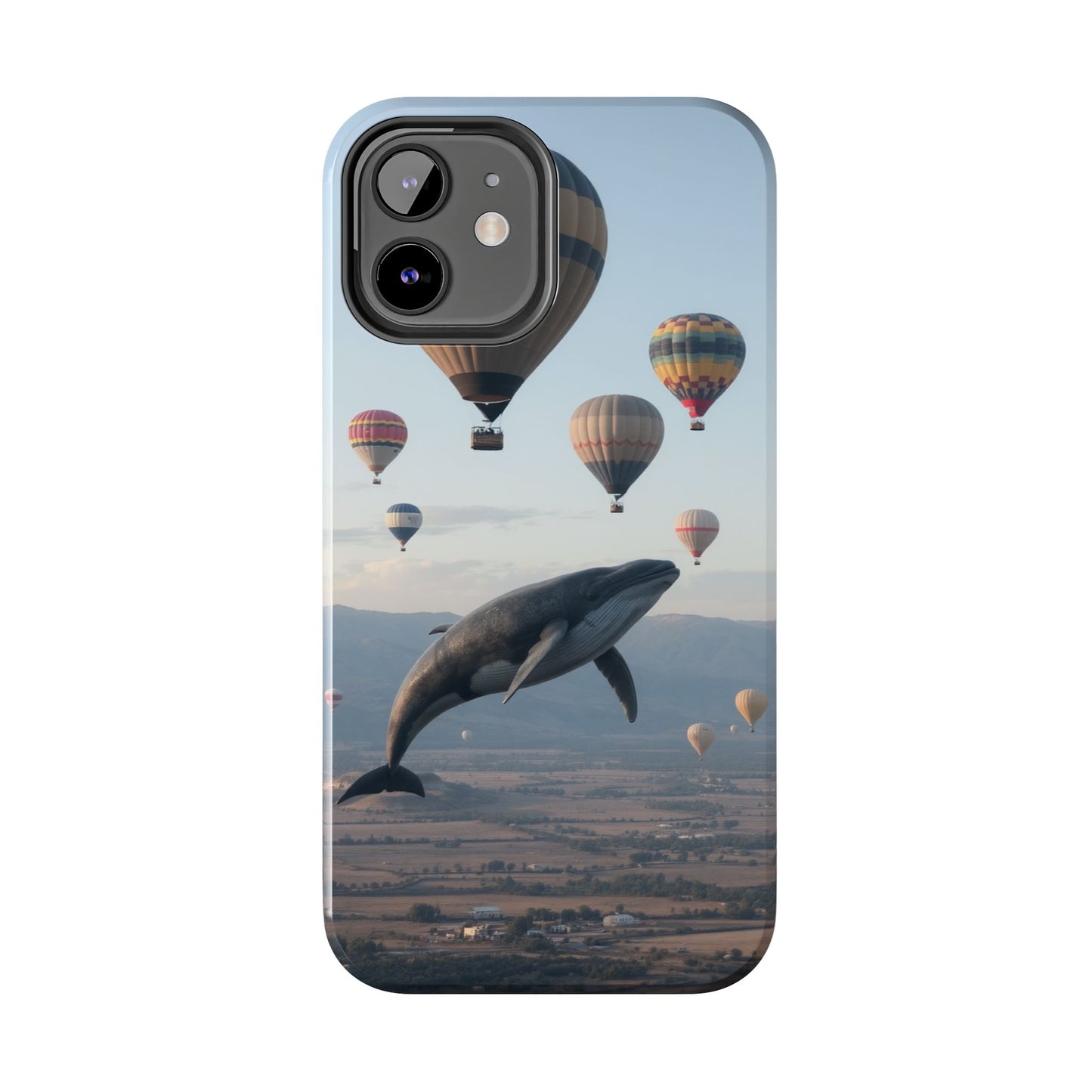 Whale Hot Air Balloon Tough Phone Case - Adventure & Nature Lovers