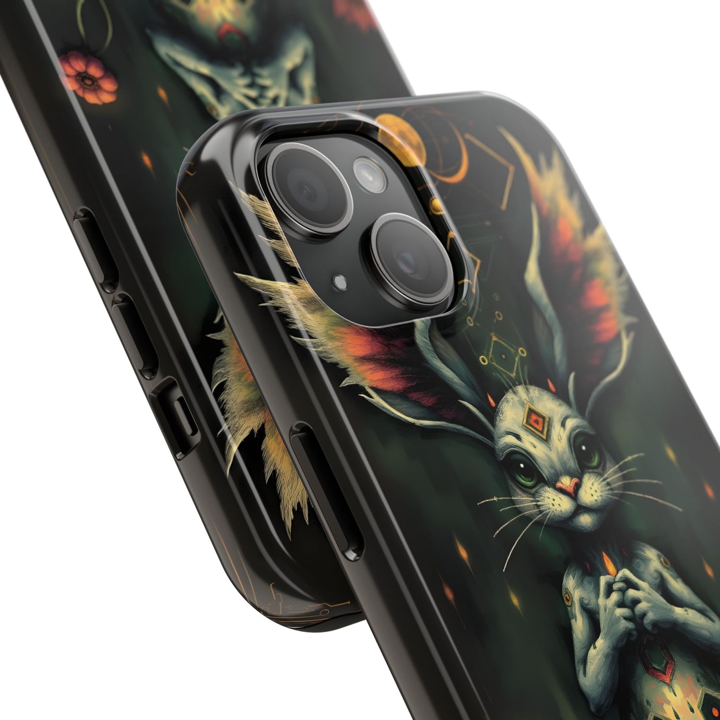 Artistic Rabbit Phone Cases - Unique and Durable Design of Mystical Bunny - for iPhone