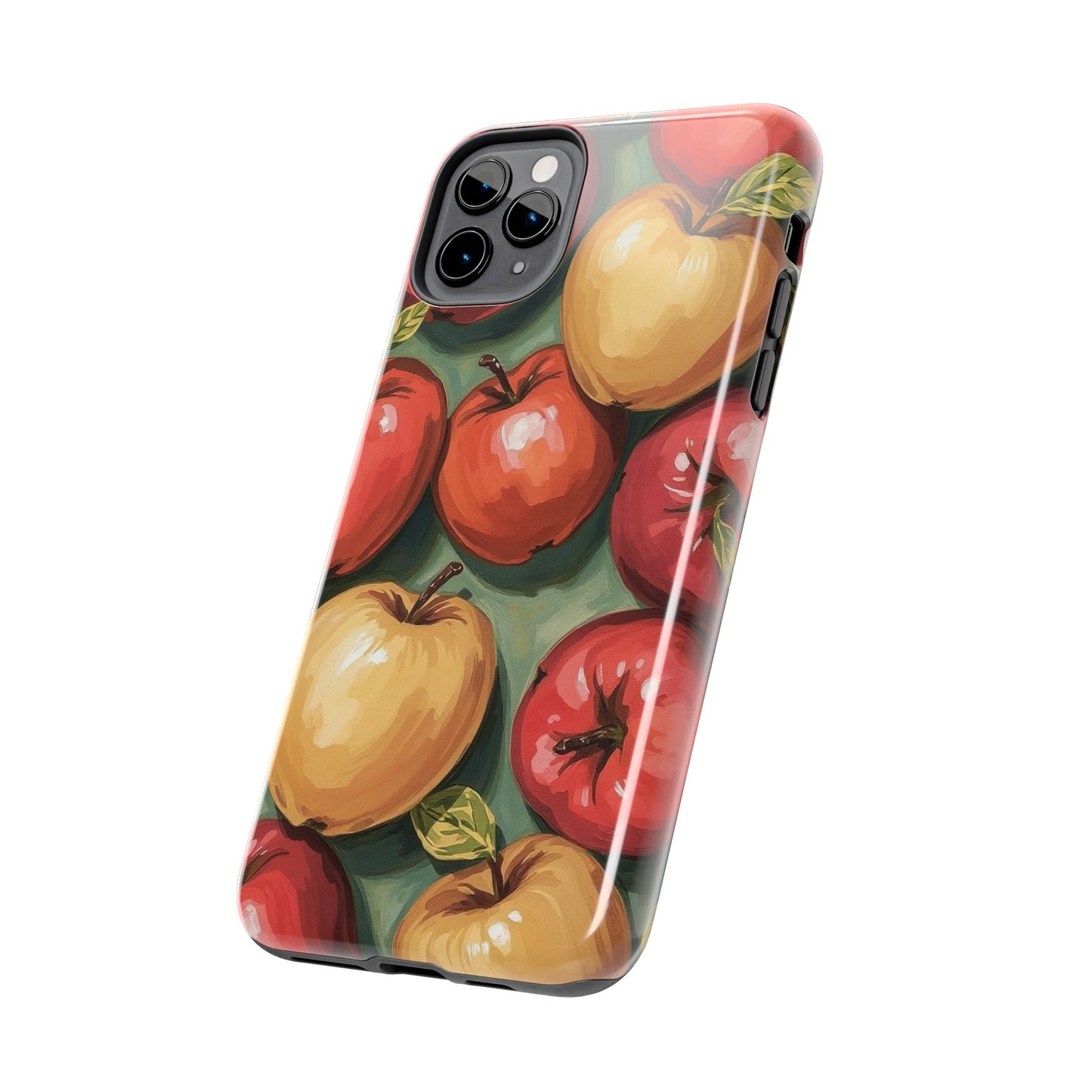 Colorful Painted Apples Art Tough Phone Case - Durable & Stylish Protection - for iPhone