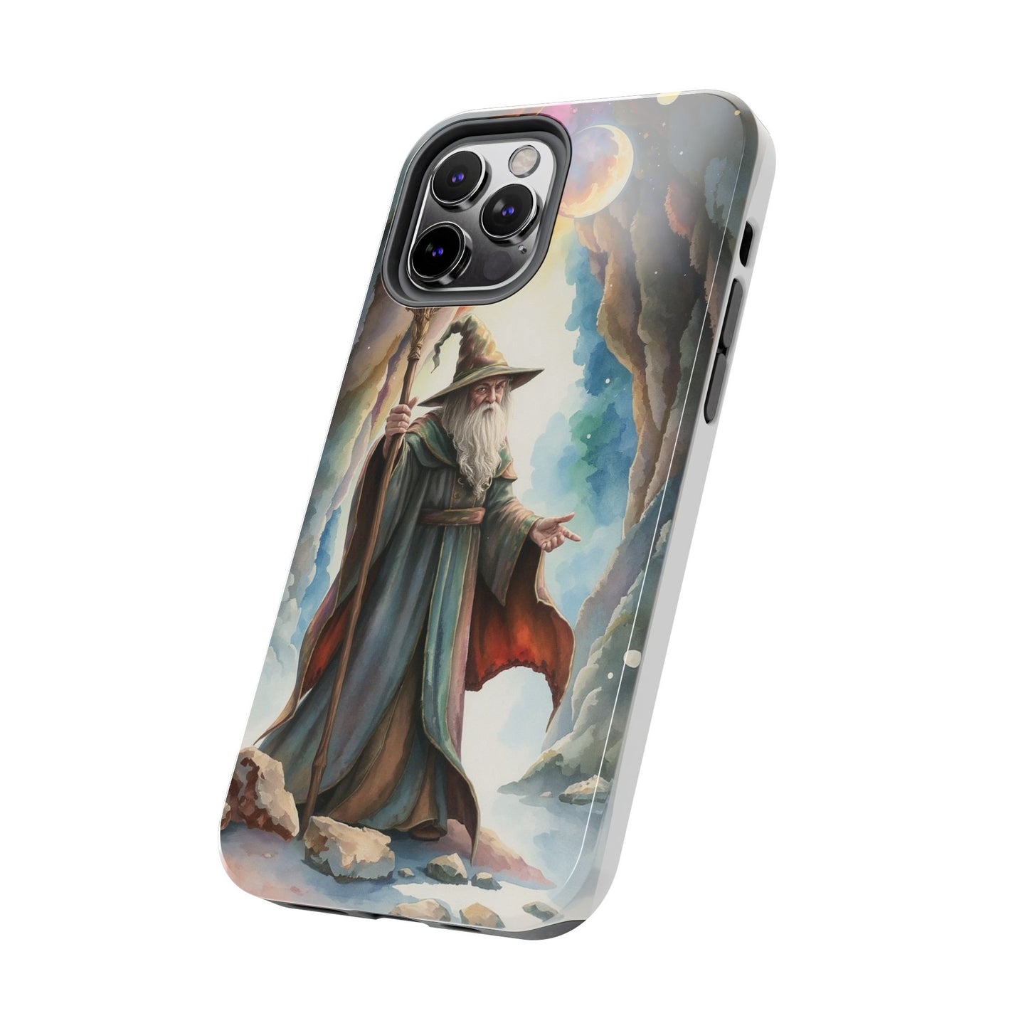 Magical Wizard Phone Case - Tough, Durable Phone Cover for Fantasy Lovers, Geek Gift, Unique Design, Celestial Phone Accessory