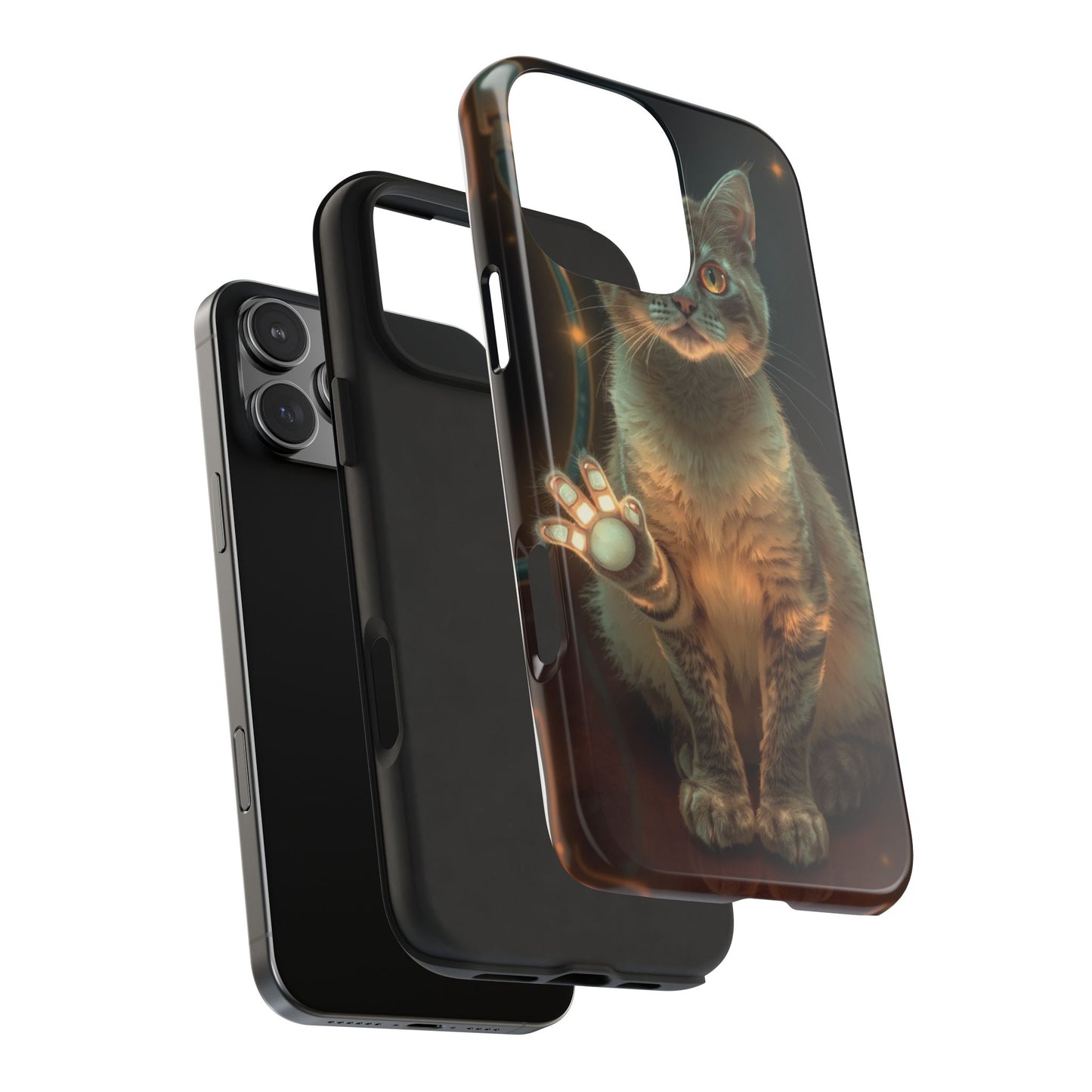 Whimsical Cat Phone Case | Tough Phone Cases for Cat Lovers, Pet Accessories, Gift for Cat Owners, Cute Phone Cover, Personalized Tech