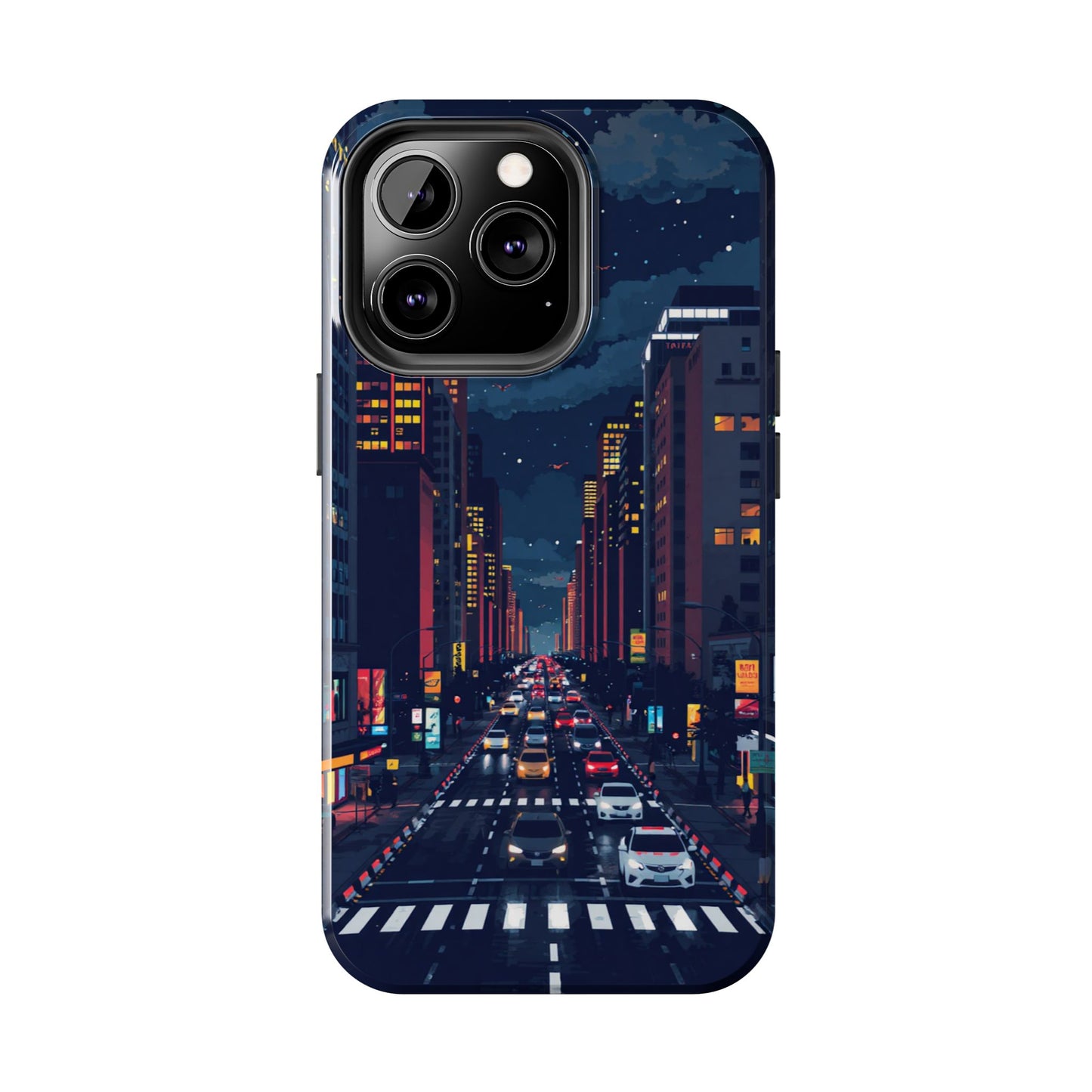 Urban Nightlife Tough Phone Case - Durable & Stylish Protection