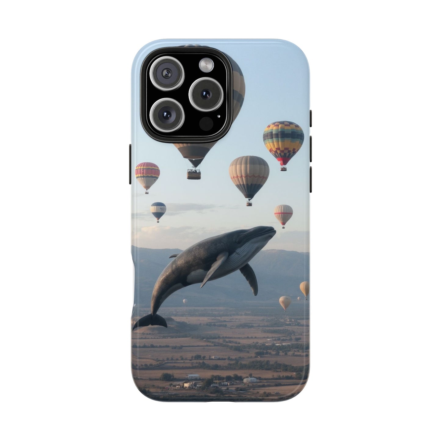 Whale Hot Air Balloon Tough Phone Case - Adventure & Nature Lovers
