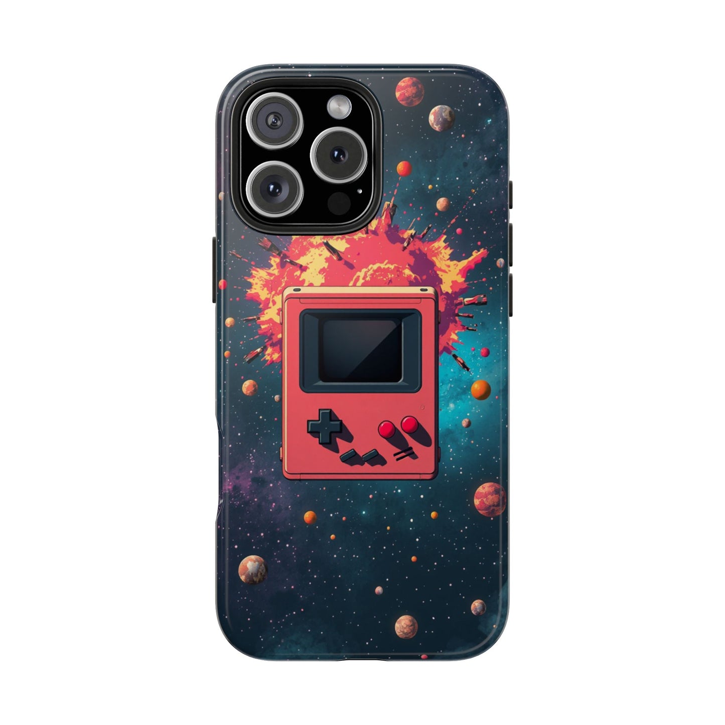 Retro Gaming Tough Phone Case - Space Adventure Design