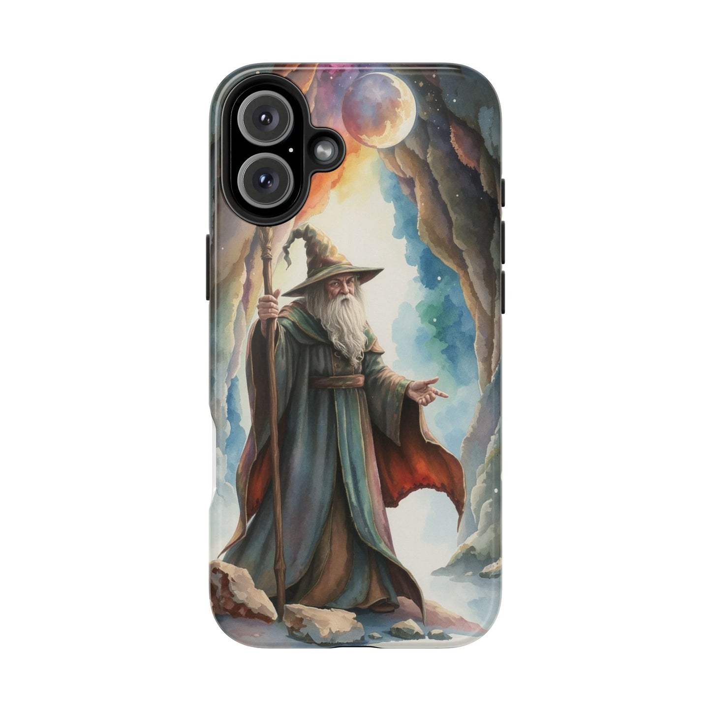 Magical Wizard Phone Case - Tough, Durable Phone Cover for Fantasy Lovers, Geek Gift, Unique Design, Celestial Phone Accessory
