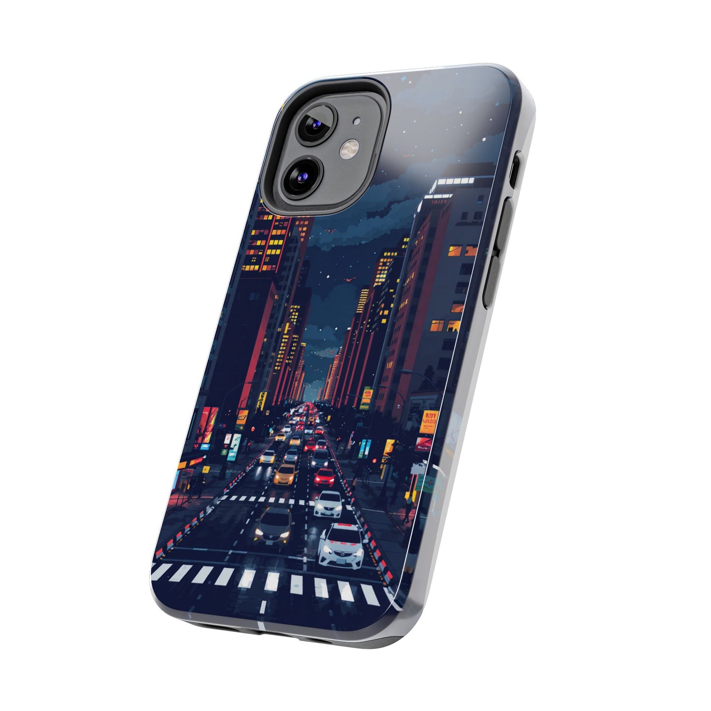 Urban Nightlife Tough Phone Case - Durable & Stylish Protection