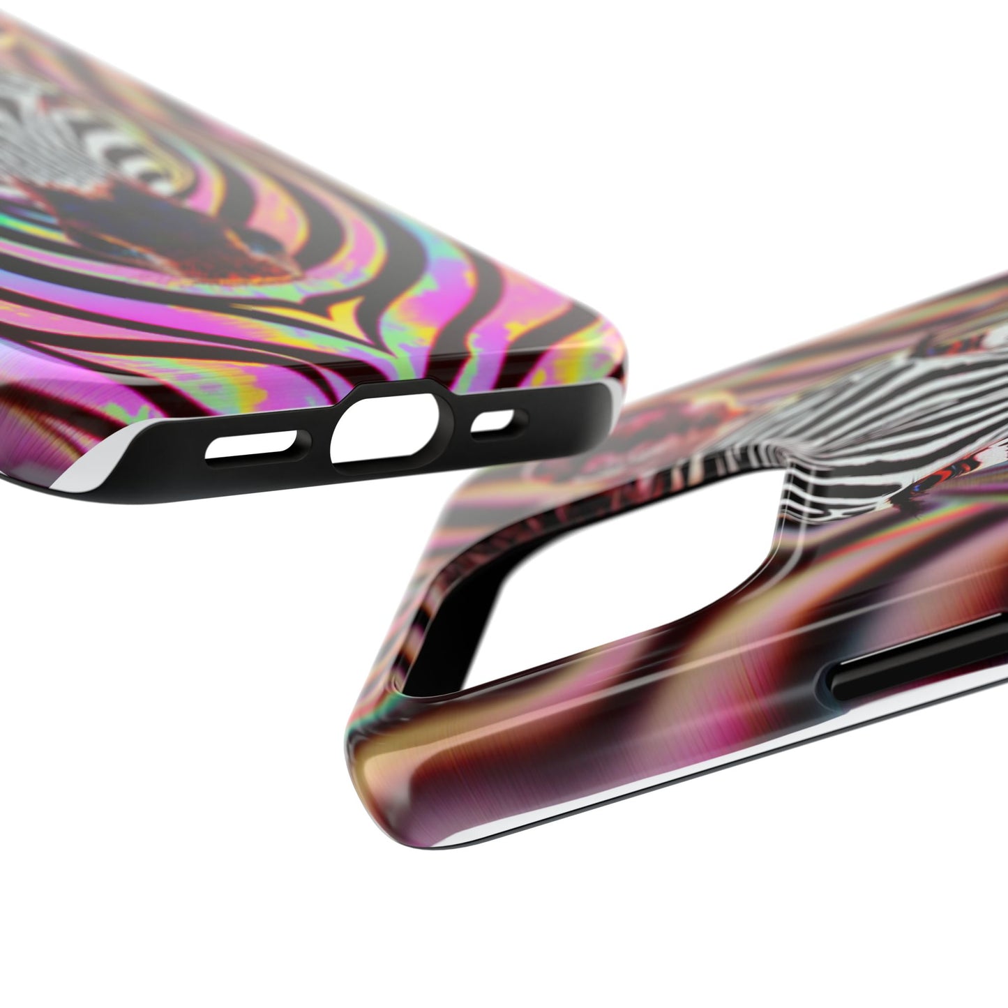 Vibrant Zebra Tough Phone Case - Unique Animal Design for Wild Spirit