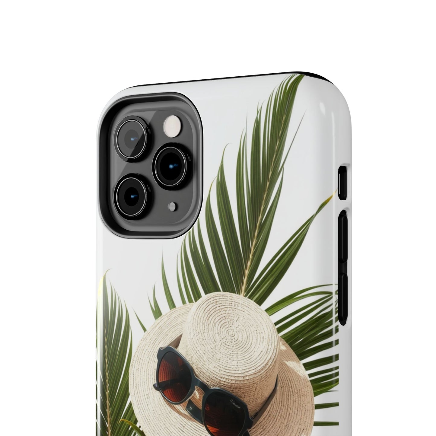 Tropical Phone Case - Summer Vibes with Hat & Sunglasses Design