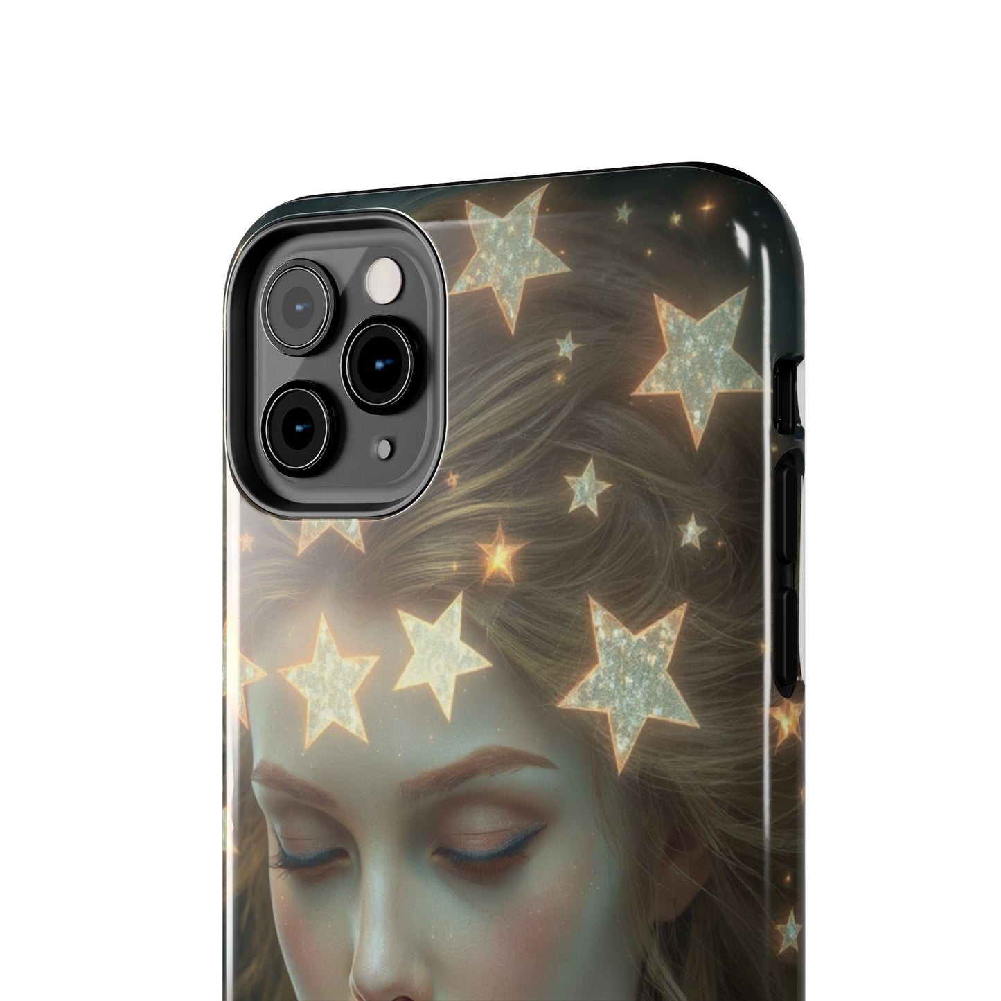 Celestial Dream Tough Phone Case - Artistic Starry Design for Style Enthusiasts