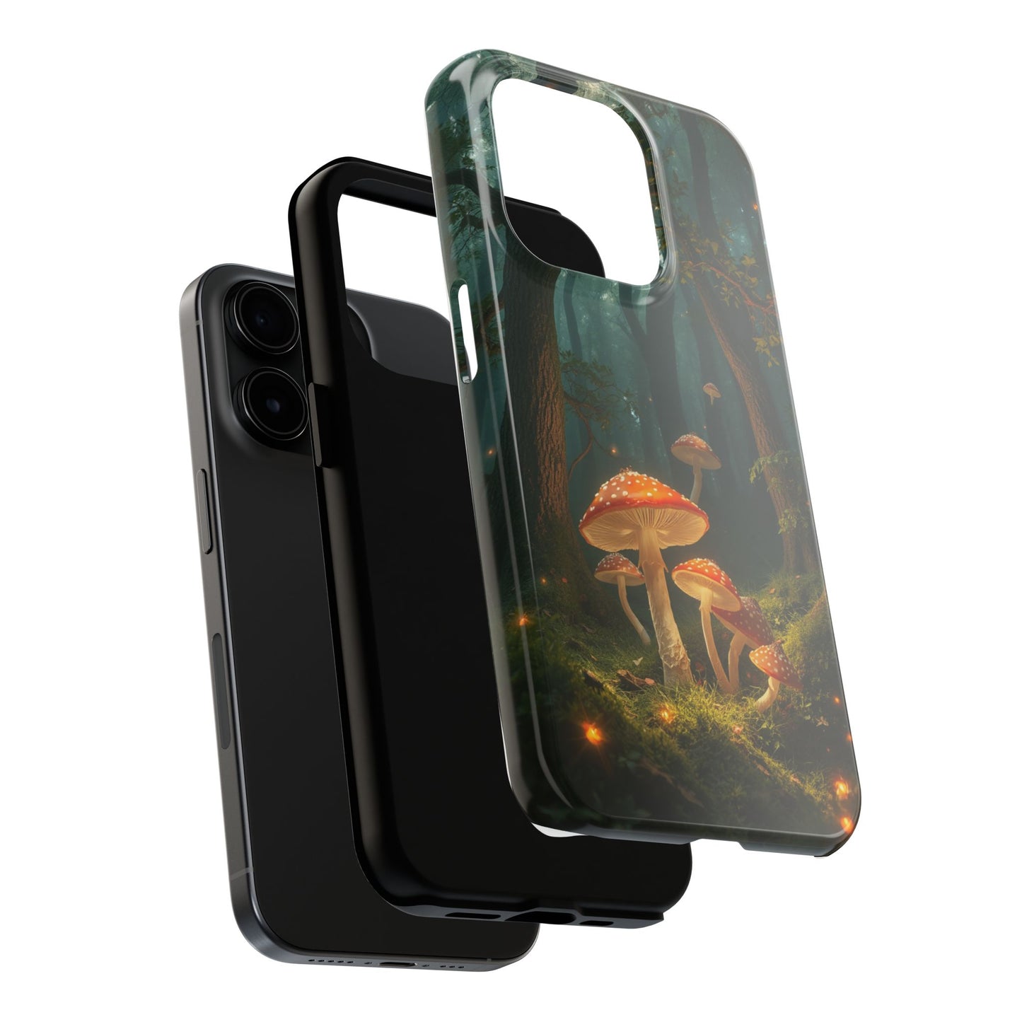 Whimsical Mushroom Tough Phone Case - Forest Fantasy Design