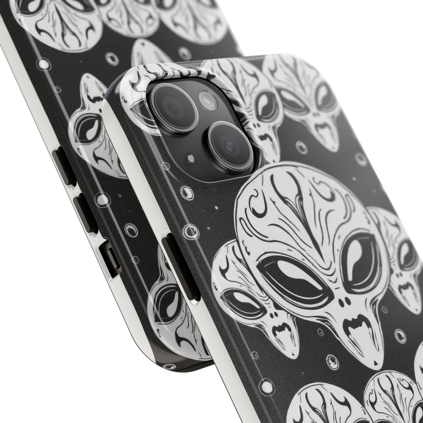 Alien Pattern Tough Phone Case - Durable Protection with Out-of-This-World Design