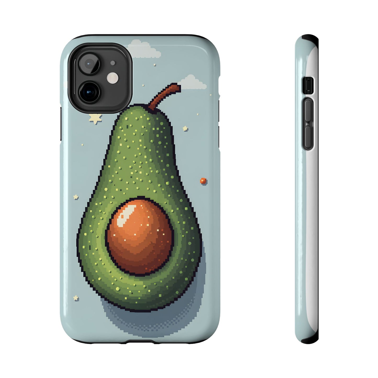 Pixel Avocado Tough Phone Case - Perfect for Foodies & Nature Lovers - for iPhone