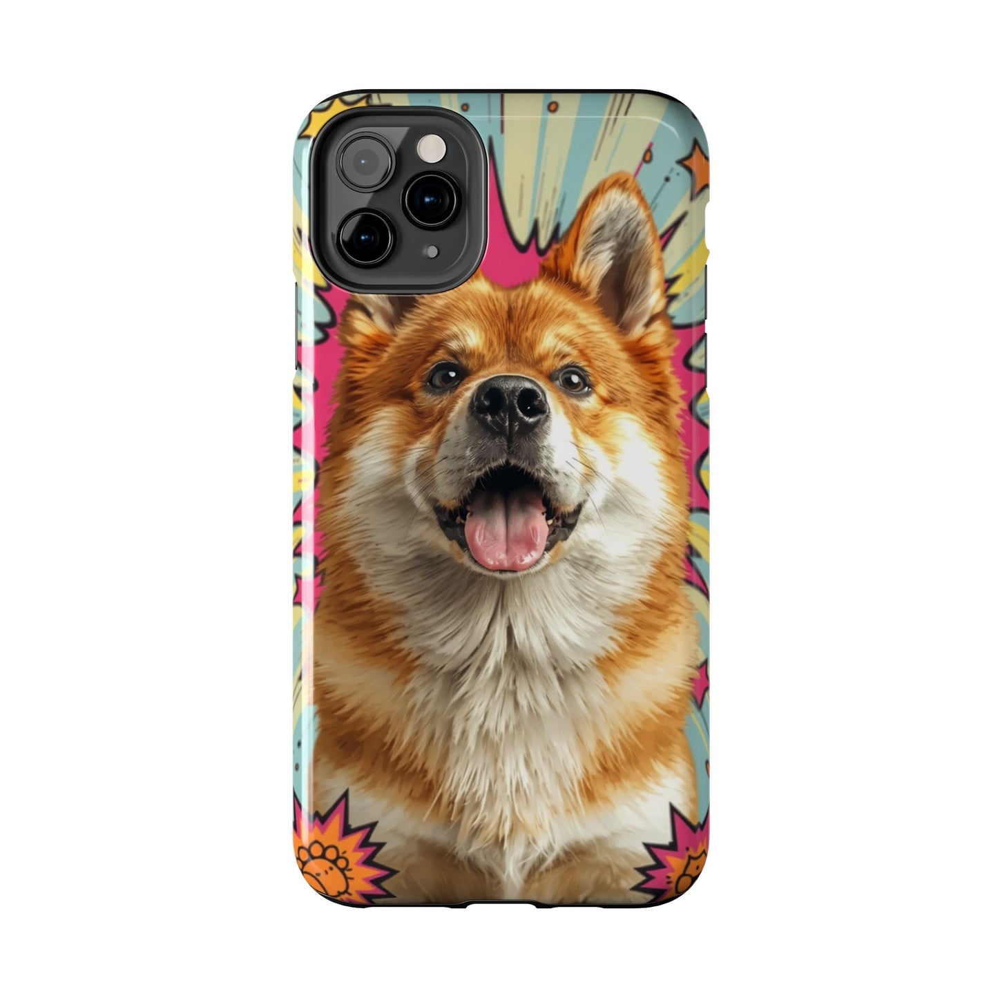 Playful Dog Tough Phone Case - Durable & Stylish Pet Lover Gift