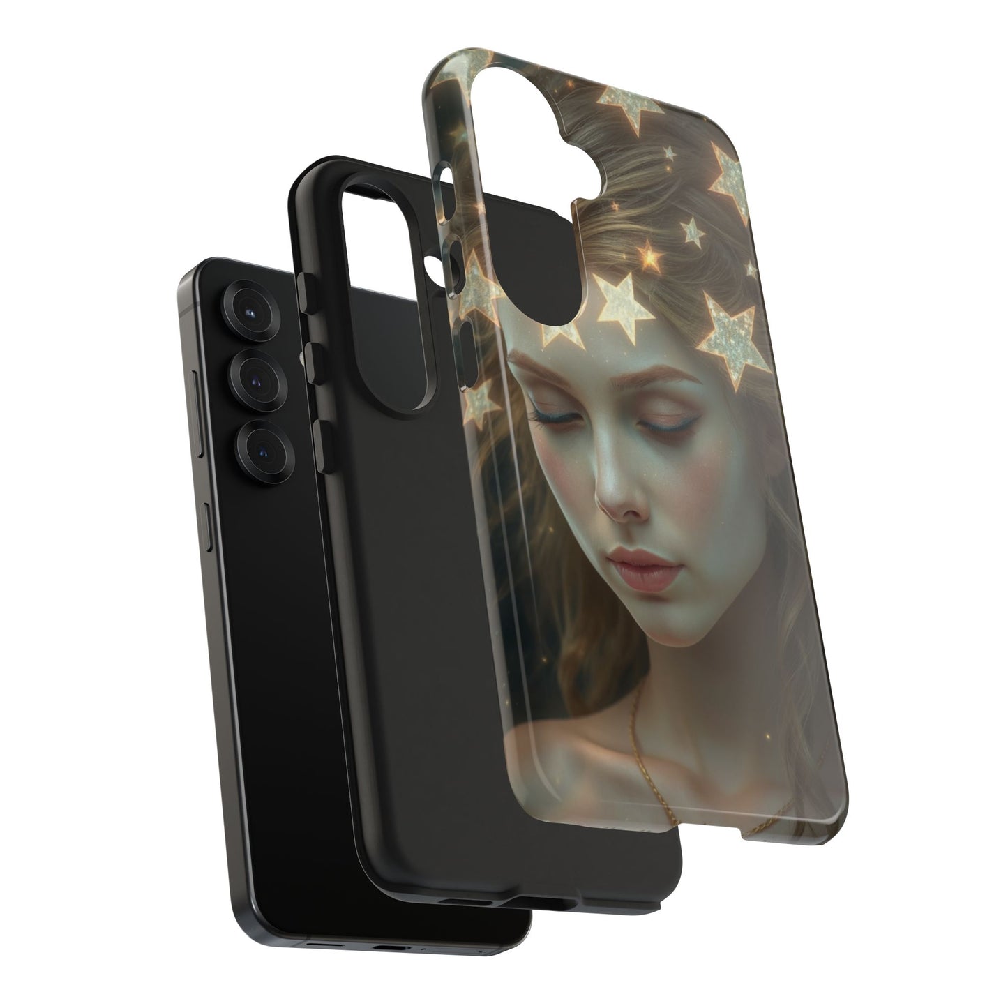 Celestial Dream Tough Phone Case - Artistic Starry Design for Style Enthusiasts