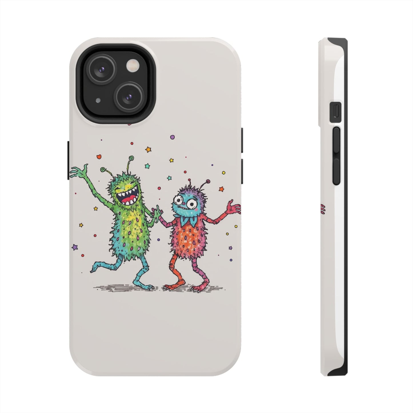 Colorful Monster Tough Phone Case - Fun and Playful Design