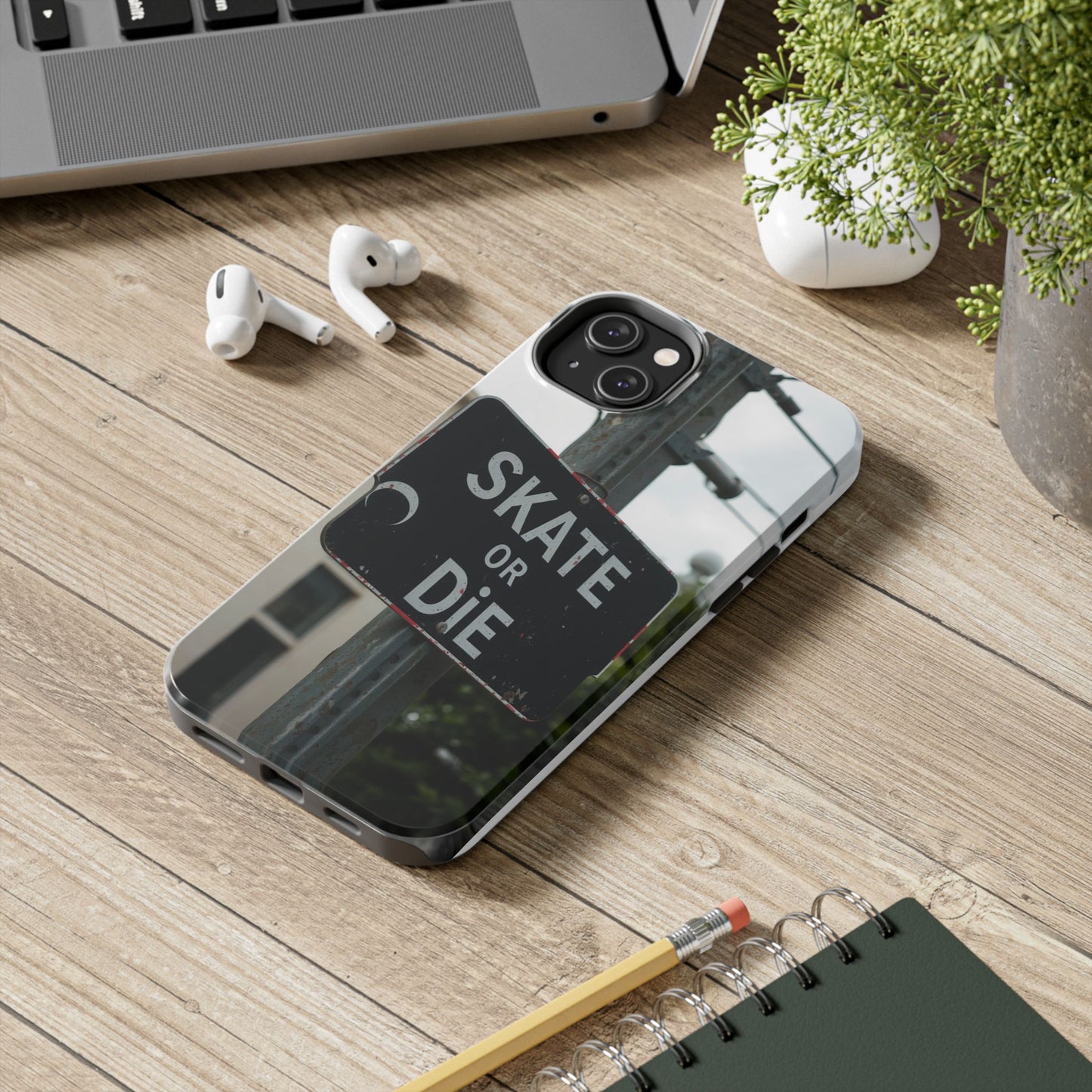Black Sign Skate or Die Design - Tough Phone Case for iPhone