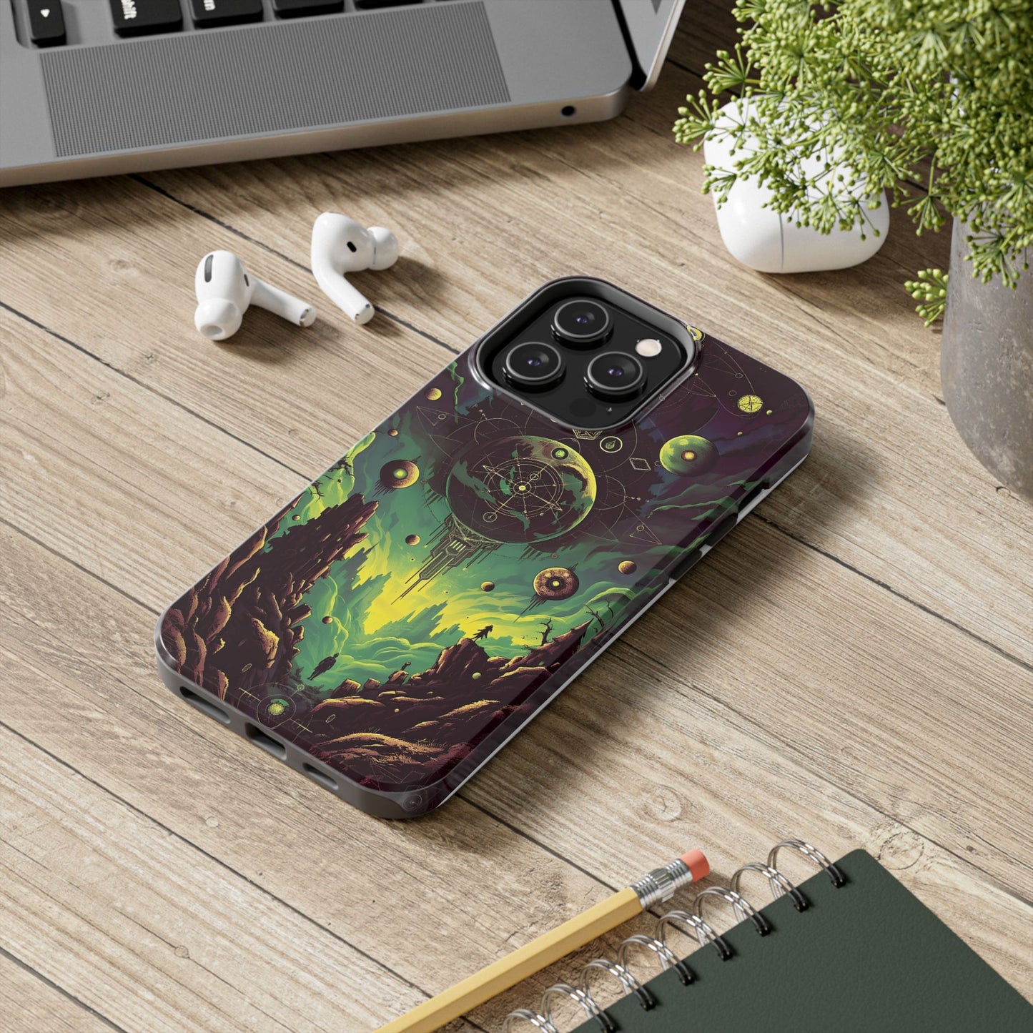 Cosmic Adventure Tough Phone Case - Galaxy Design for Space Enthusiasts - for iPhone