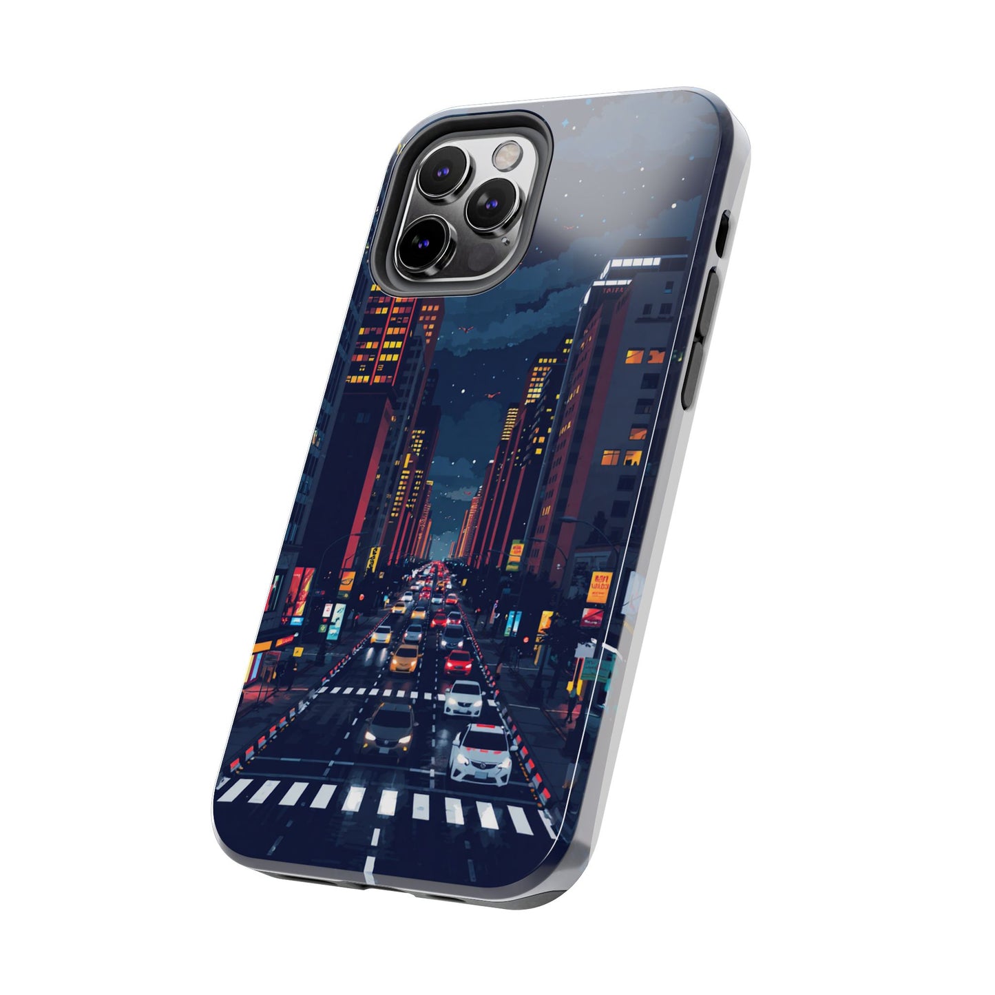 Urban Nightlife Tough Phone Case - Durable & Stylish Protection