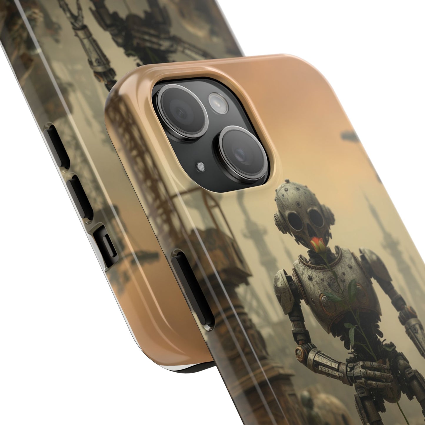 Robotic Sentinel Tough Phone Case - Durable Protector for Sci-Fi Lovers