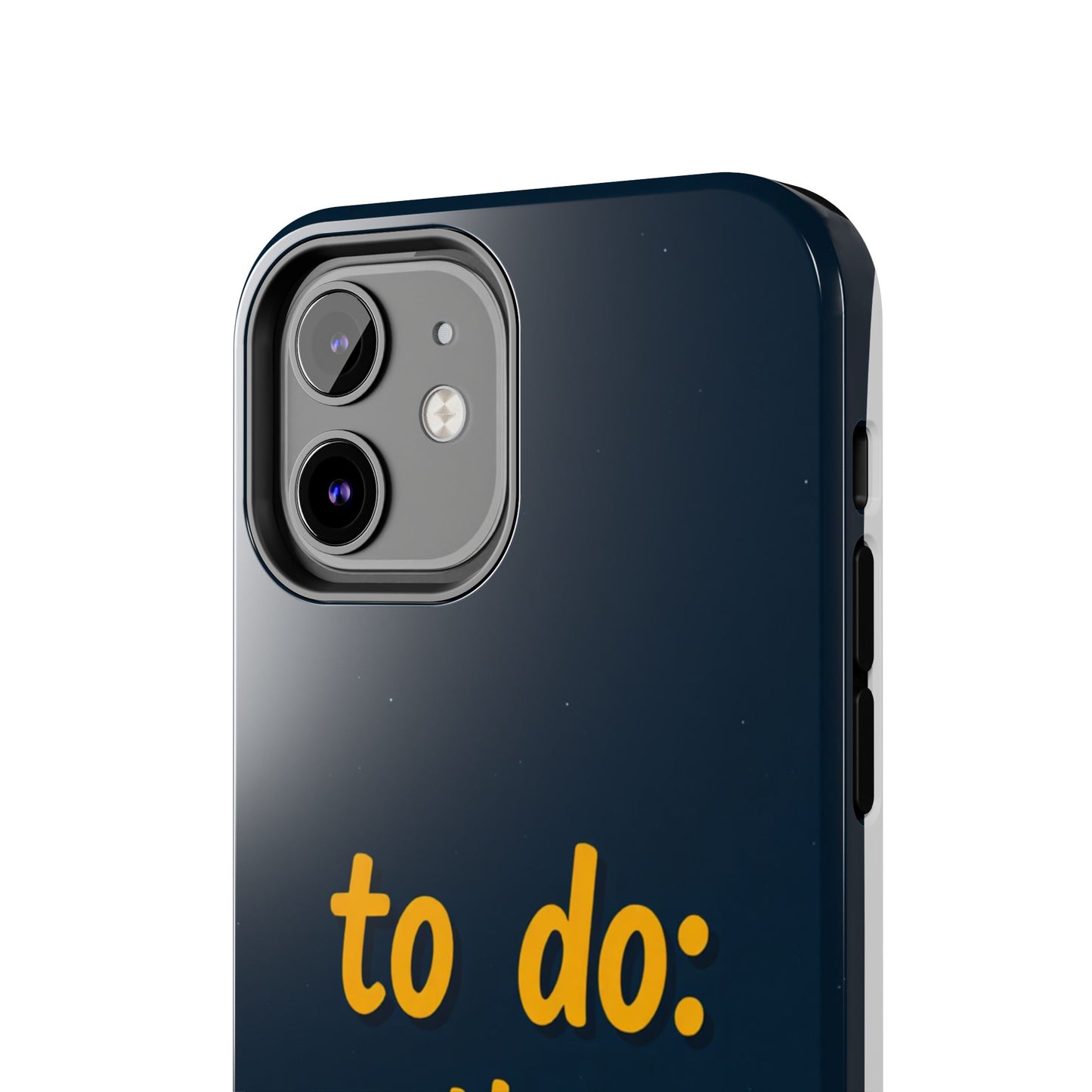 Funny Tough Phone Case - To Do: Nothing | Unique Gift for College Students, Lazy Days, Relaxation Motivation, Minimalist Phone Cover
