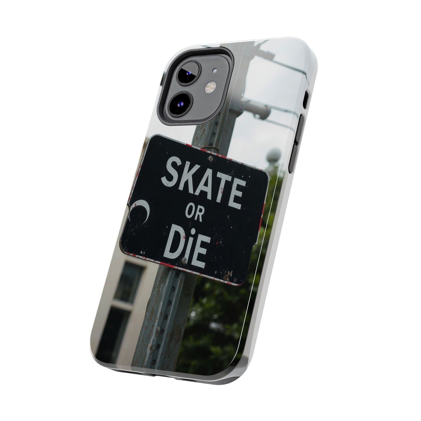 Black Sign Skate or Die Design - Tough Phone Case for iPhone