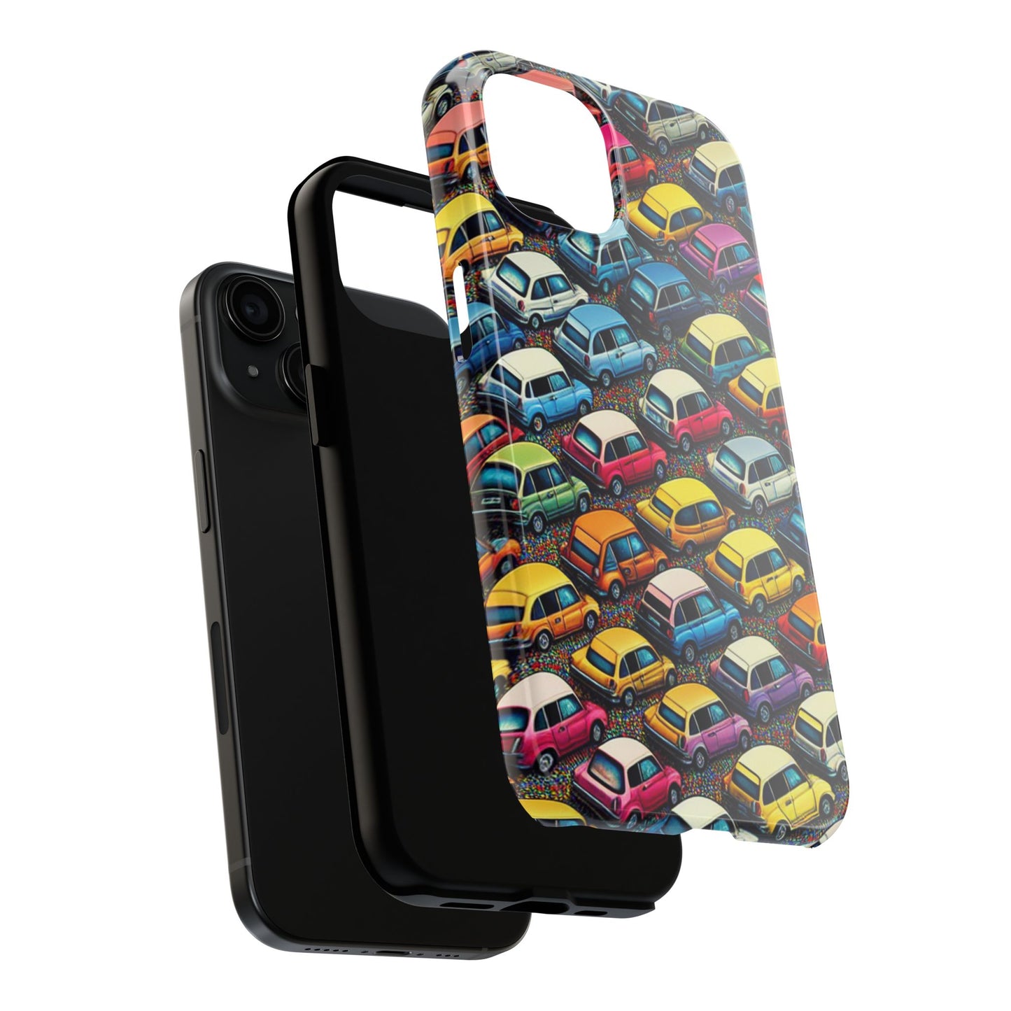 Car Phone Case - City Traffic Pattern Design - for iPhone