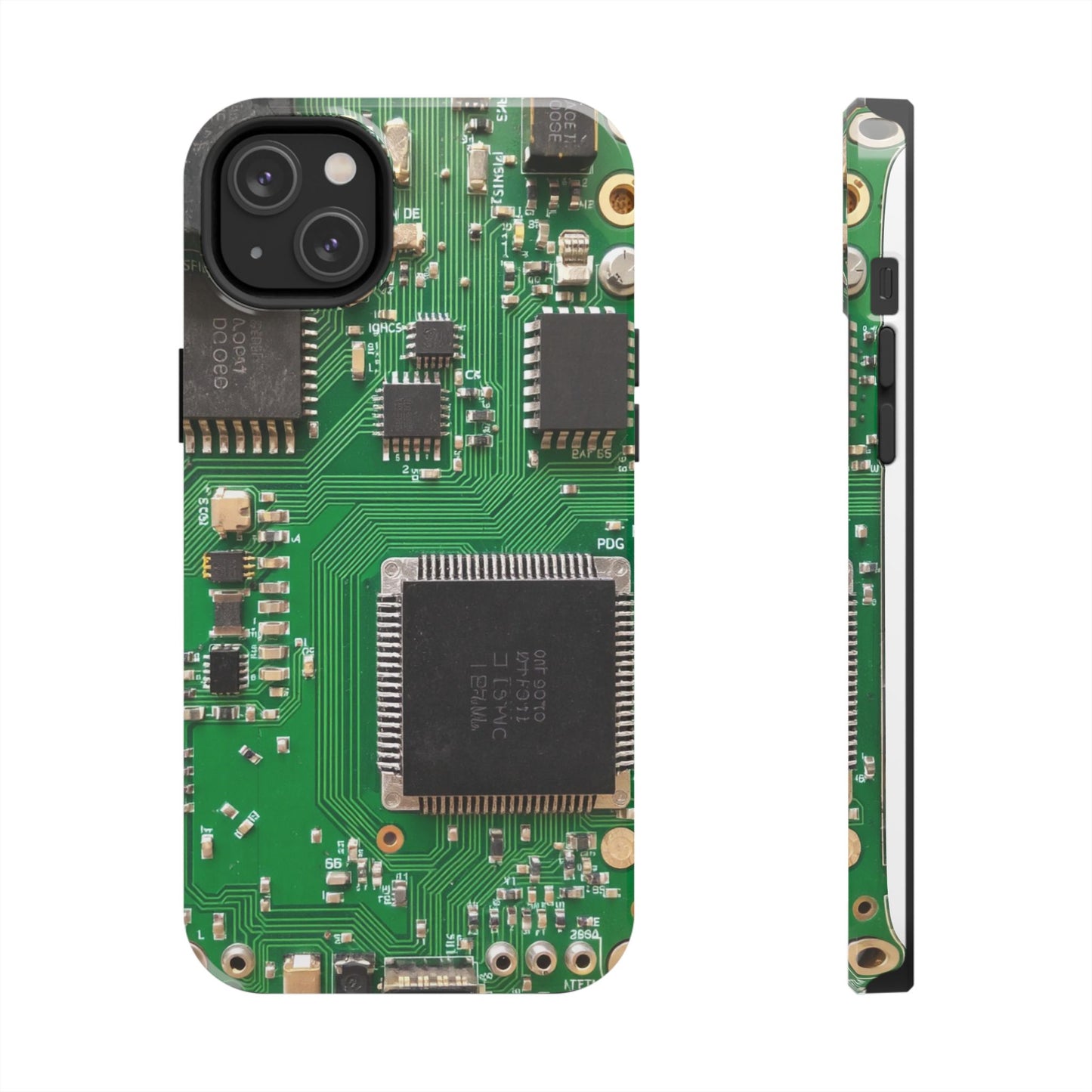 Circuit Board Tough Phone Case - Durable Tech Design