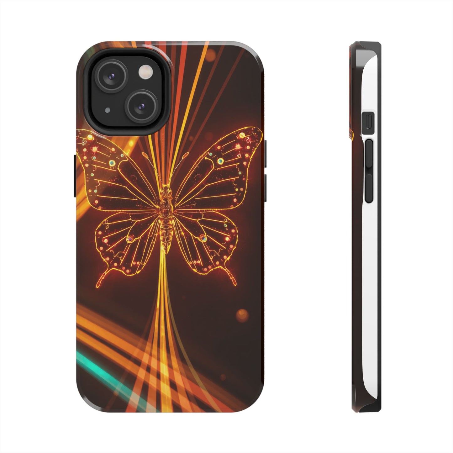 Elegant Butterfly Tough Phone Case - Stylish Protection for Nature Lovers
