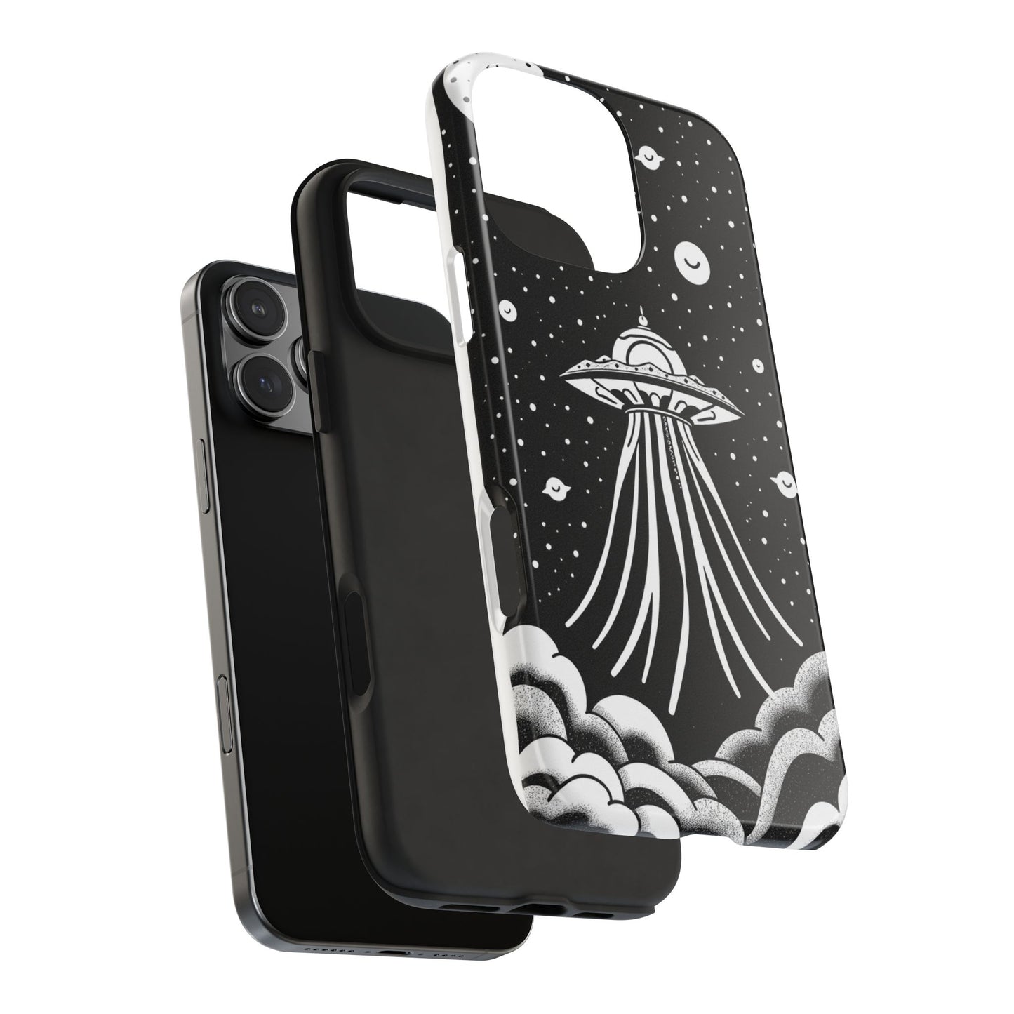 Galaxy UFO Tough Phone Case - Durable Protection with Unique Space Design
