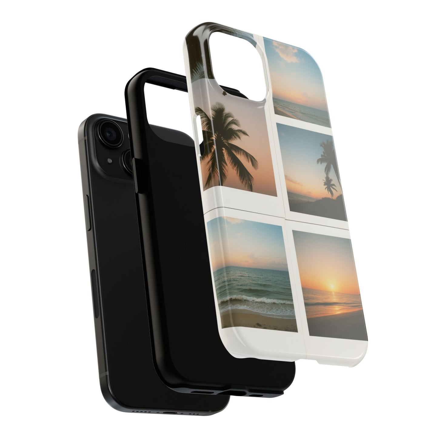 Tropical Sunset Tough Phone Case - Beach Vibes for Summer Adventures