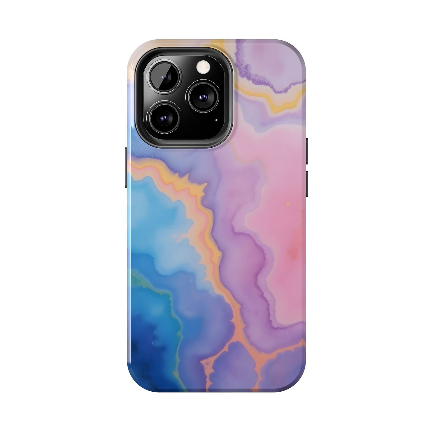 Watercolor Abstract Colors Tough Phone Case - Protective Cover for iPhone