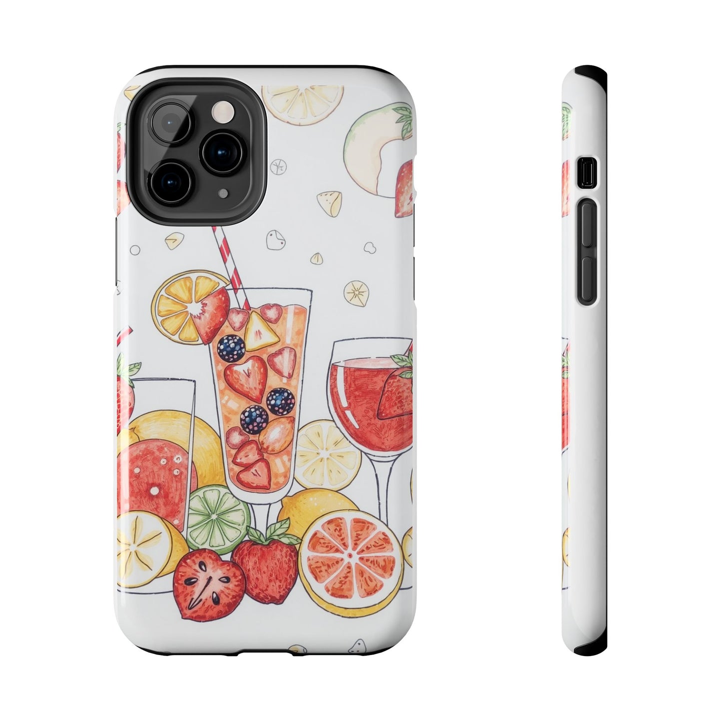 Colorful Fruit Cocktail Tough Phone Case - Perfect for Summer Vibes