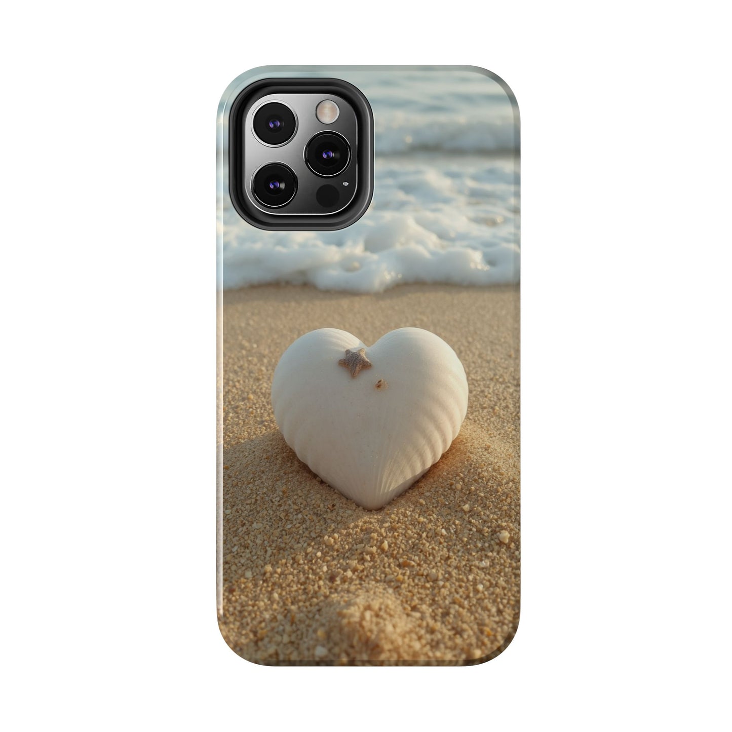 Heart Seashell Tough Phone Case for iPhone